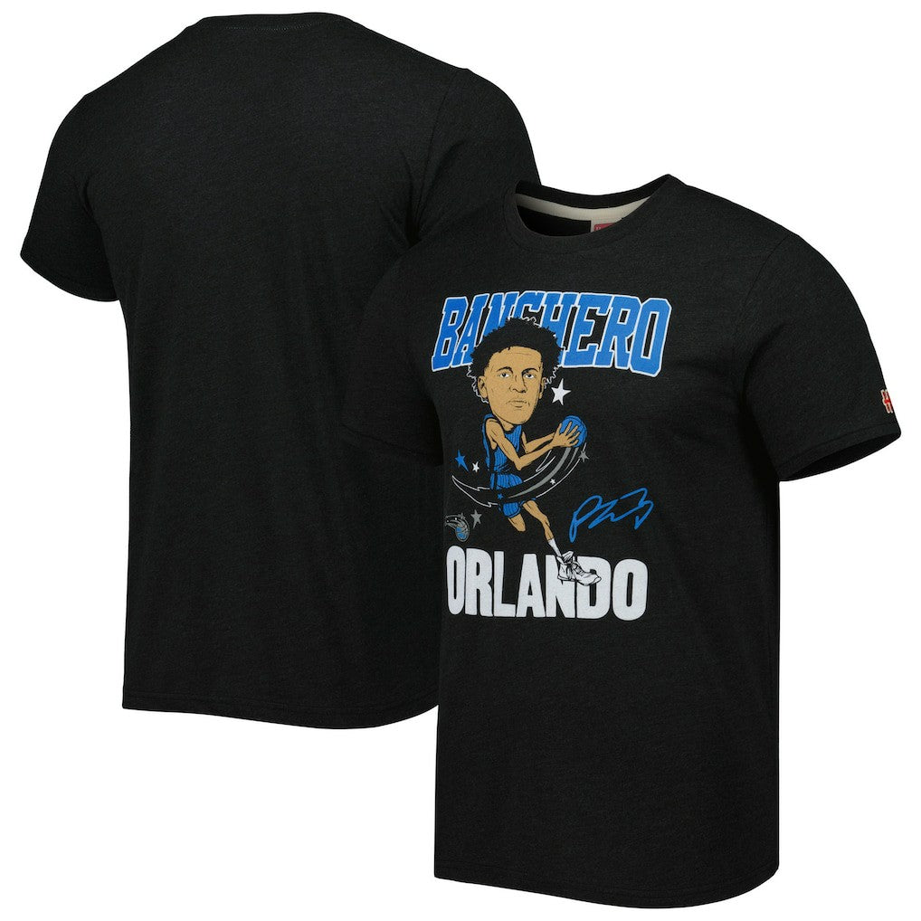 Paolo Banchero Orlando Magic Homage Caricature Tri-Blend T-Shirt - Charcoal on sale
