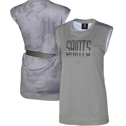 New Orleans Saints Women's No Sweat Tank Top - Gray online
