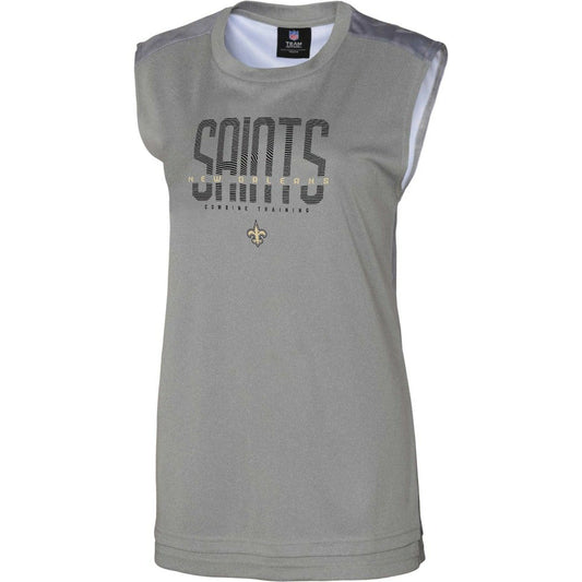 New Orleans Saints Women's No Sweat Tank Top - Gray online