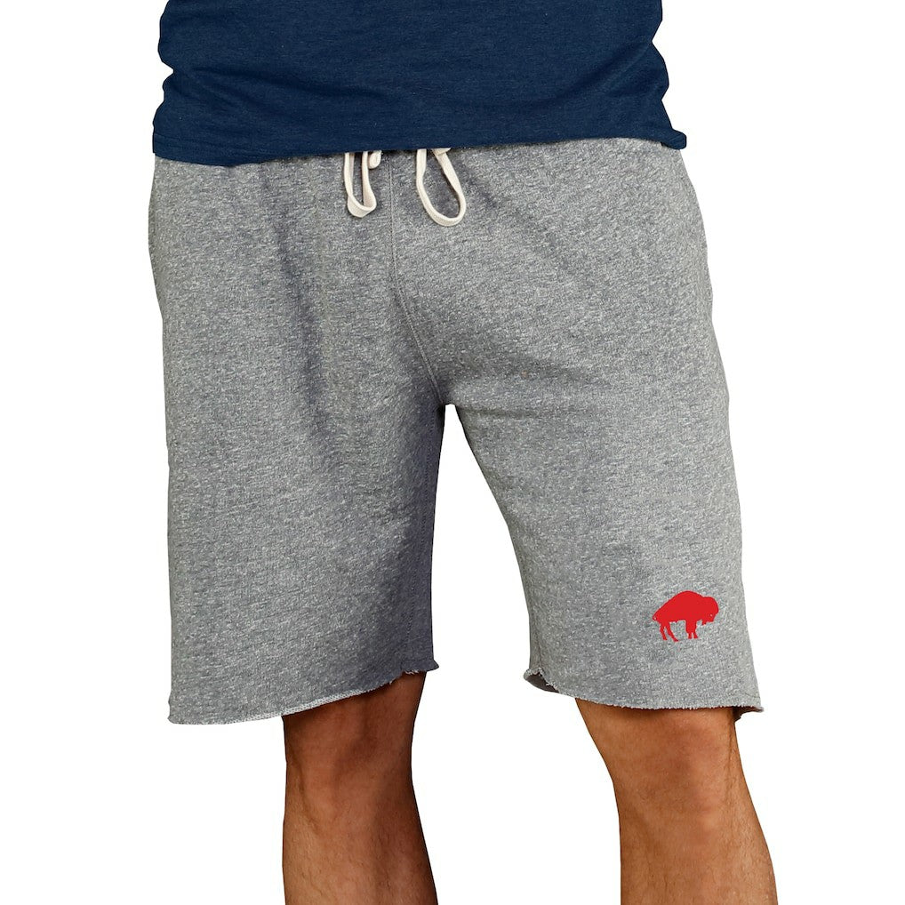Buffalo Bills Concepts Sport Throwback Logo Mainstream Terry Shorts - Gray for sale