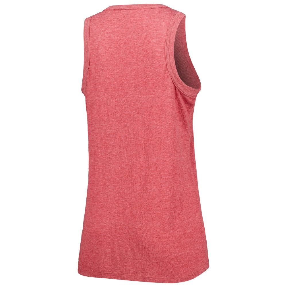 Los Angeles Angels Soft as a Grape Women's Tri-Blend Tank Top - Red
