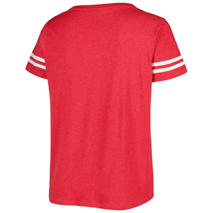 Washington Nationals Soft as a Grape Women's Plus Size V-Neck Jersey T-Shirt - Red