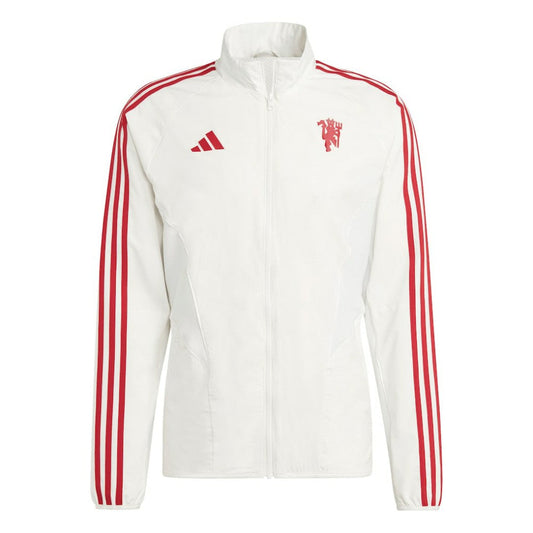 Manchester United 2023/24 Anthem Full-Zip Jacket - White | Adidas shop