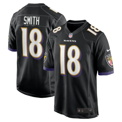 Roquan Smith Baltimore Ravens Alternate Game Jersey - Black | Nike outlet