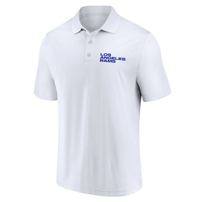 Los Angeles Rams Lockup Two-Pack Polo Set - White/Royal on sale