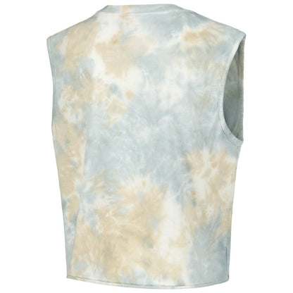 Cleveland Guardians The Wild Collective Women's Washed Muscle Tank Top - White