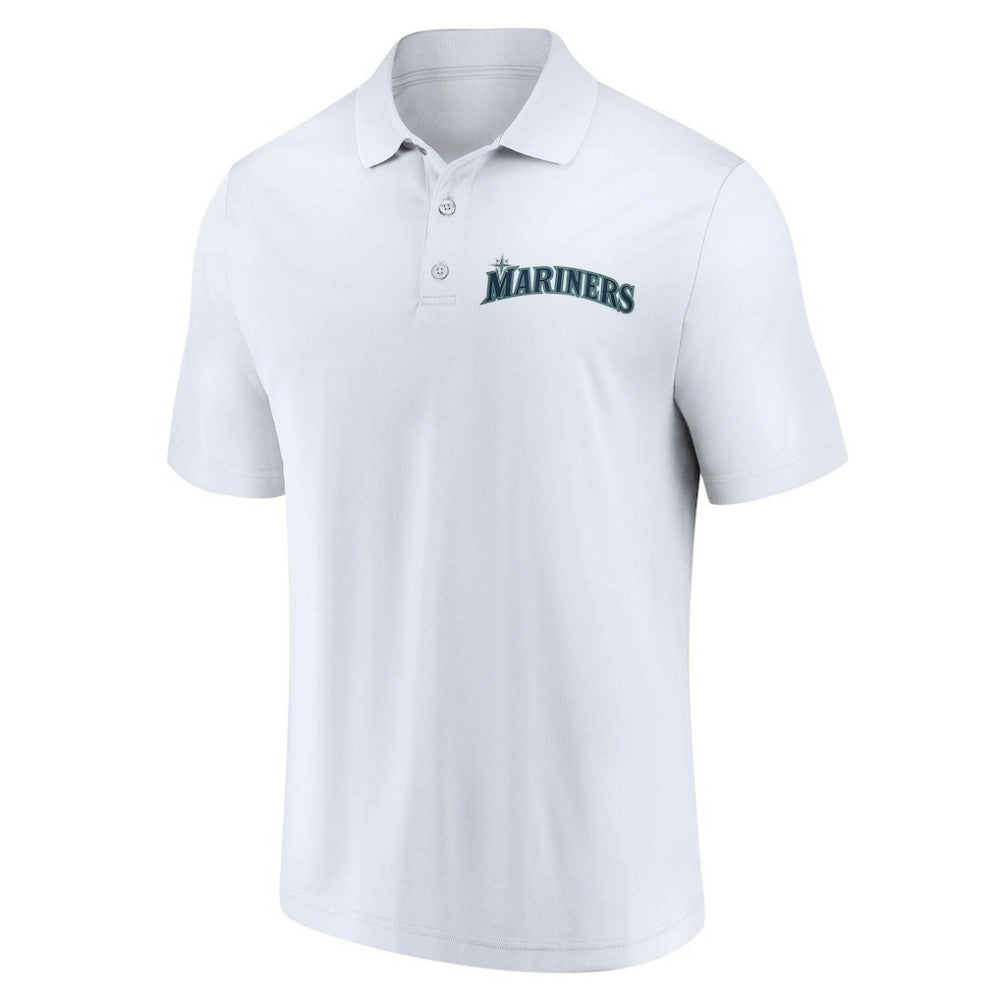 Seattle Mariners Two-Pack Logo Lockup Polo Set - Navy/White