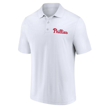 Philadelphia Phillies Two-Pack Logo Lockup Polo Set - Red/White