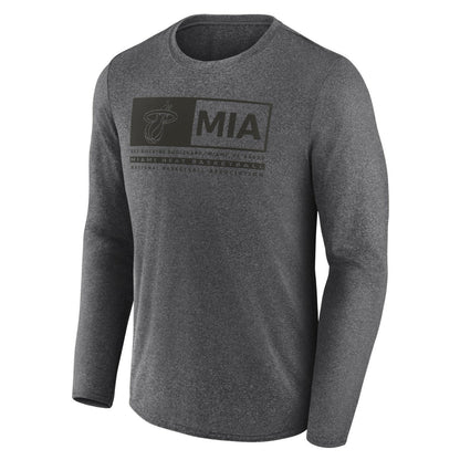 Miami Heat Three-Point Play T-Shirt - Heather Charcoal | Fanatics outlet