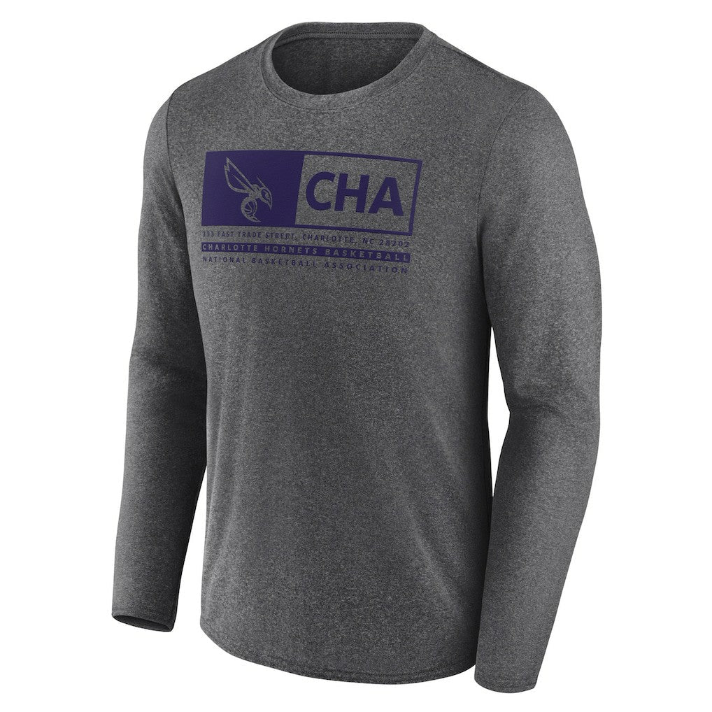 Charlotte Hornets Three-Point Play T-Shirt - Heather Charcoal | Fanatics cheap