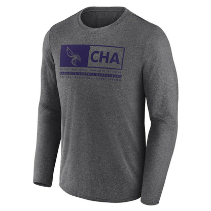 Charlotte Hornets Three-Point Play T-Shirt - Heather Charcoal | Fanatics cheap