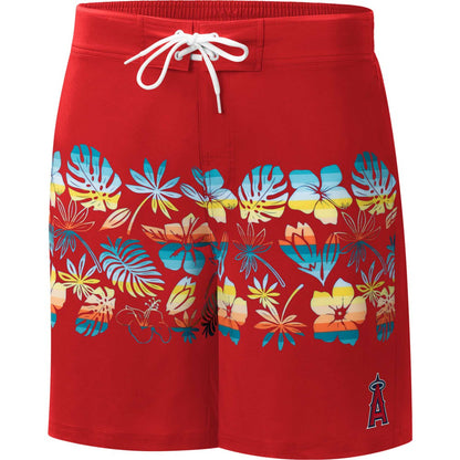 Los Angeles Angels G-III Sports by Carl Banks Breeze Volley Swim Shorts - Red