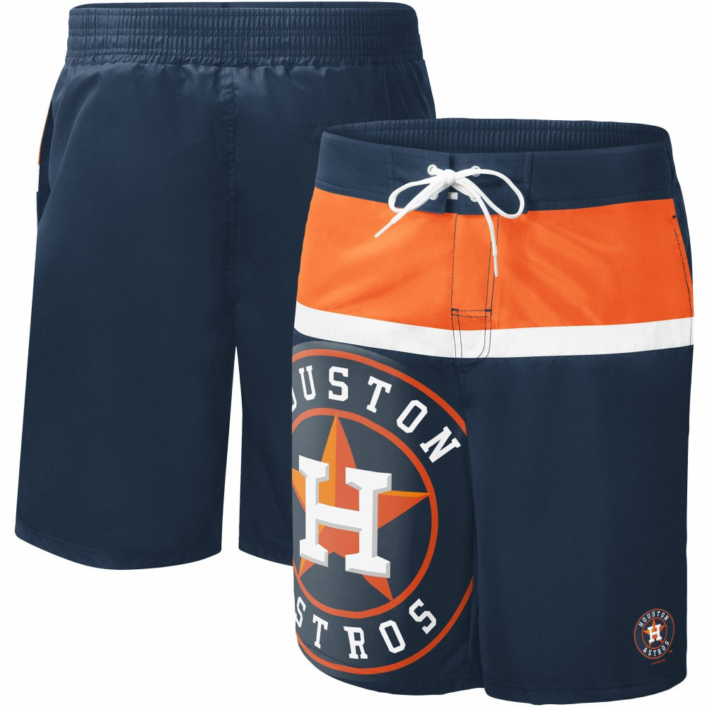 Houston Astros G-III Sports by Carl Banks Sea Wind Swim Shorts - Navy
