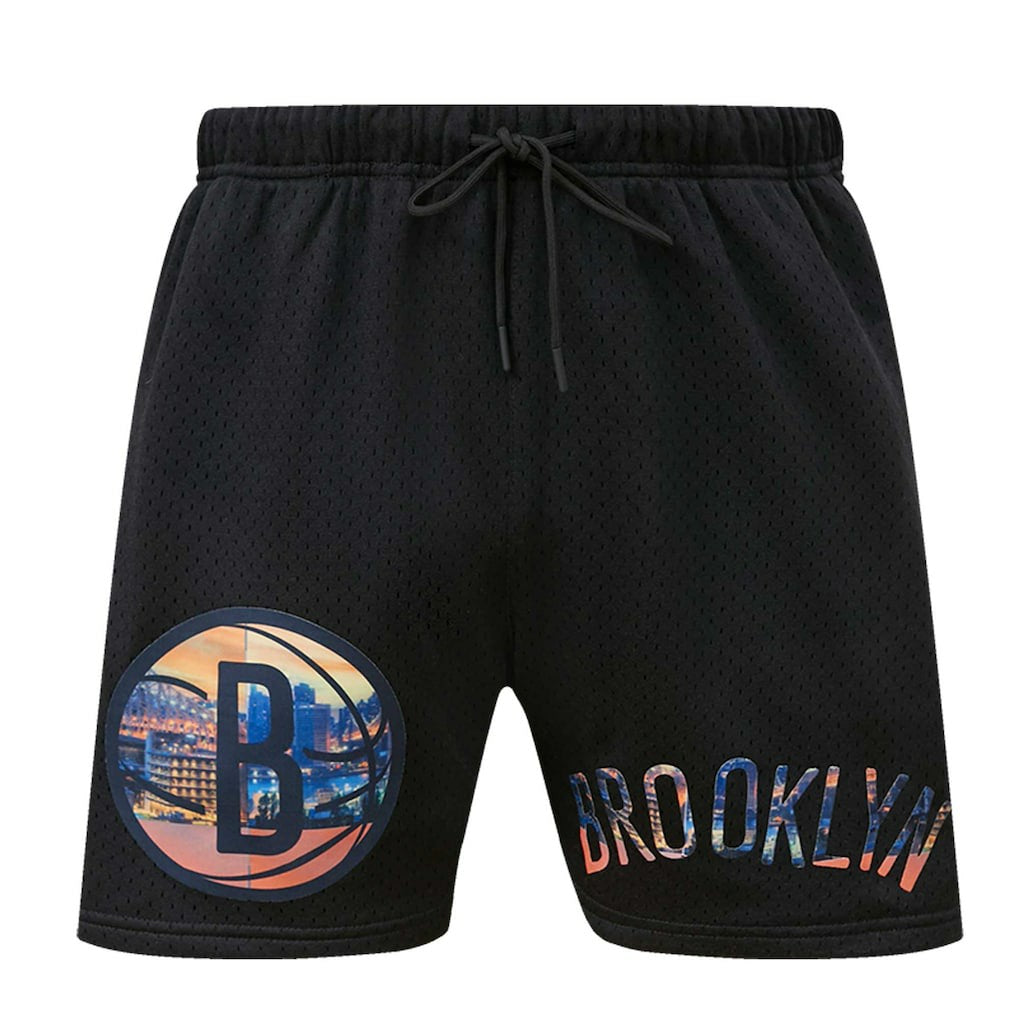 Brooklyn Nets Pro Standard City Scape Mesh Shorts - Black sale