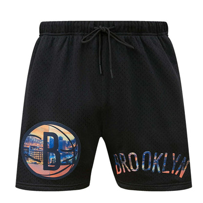 Brooklyn Nets Pro Standard City Scape Mesh Shorts - Black sale