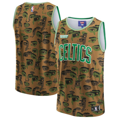 Boston Celtics NBA & KidSuper Studios Unisex Hometown Jersey - Brown | Fanatics shop