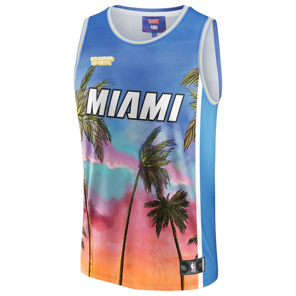 Miami Heat NBA & KidSuper Studios Unisex Hometown Jersey - Blue | Fanatics outlet