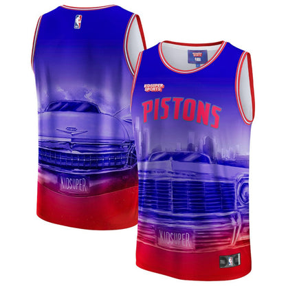 Detroit Pistons NBA & KidSuper Studios Unisex Hometown Jersey sale - Red | Fanatics cheap