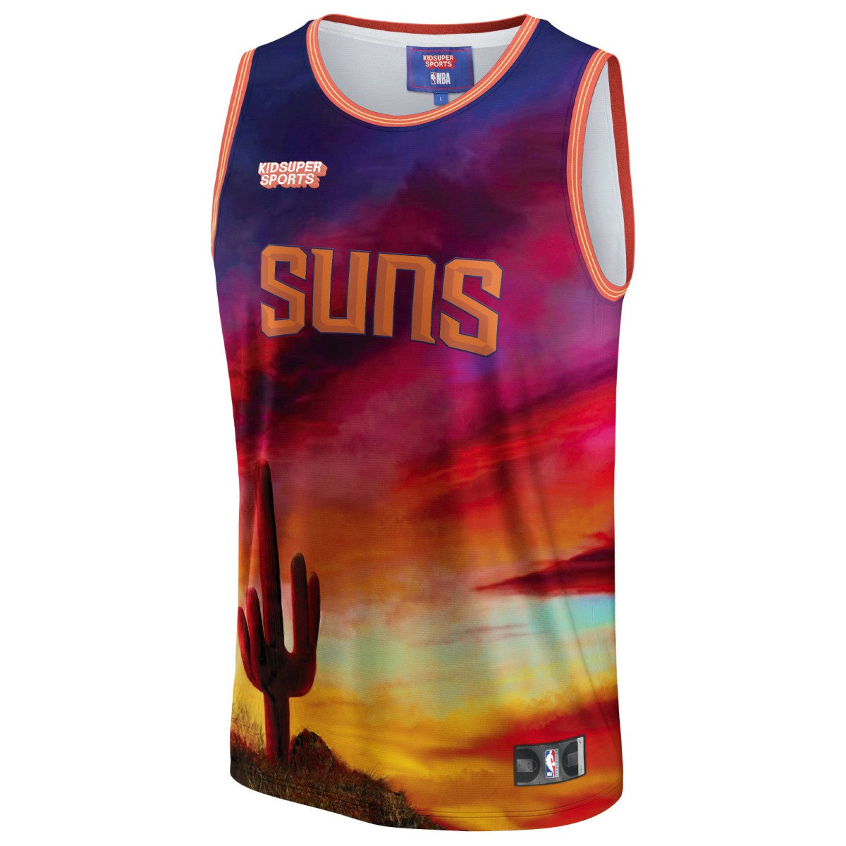 Phoenix Suns NBA & KidSuper Studios Unisex Hometown Jersey - Red | Fanatics for sale