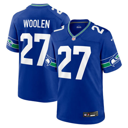Tariq Woolen Seattle Seahawks Throwback Player Game Jersey - Royal | Nike online