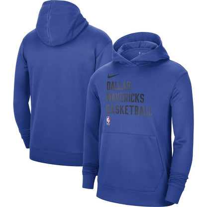 Dallas Mavericks Unisex 2023/24 Performance Spotlight On-Court Practice Pullover Hoodie - Royal | Nike on sale
