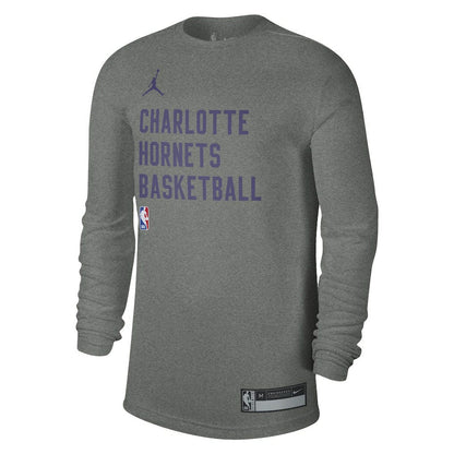 Charlotte Hornets Jordan Brand Unisex 2023/24 Legend On-Court Practice Long Sleeve T-Shirt - Heather Gray on sale