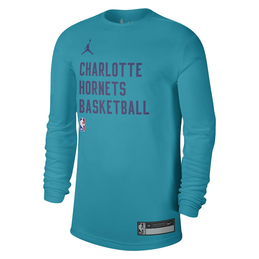 Charlotte Hornets Jordan Brand Unisex 2023/24 Legend On-Court Practice Long Sleeve T-Shirt - Teal on sale
