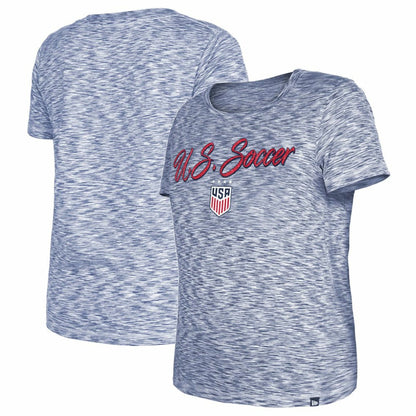 USWNT 5th & Ocean by New Era Women's Active Space Dye Jersey T-Shirt - Navy | New Era for sale
