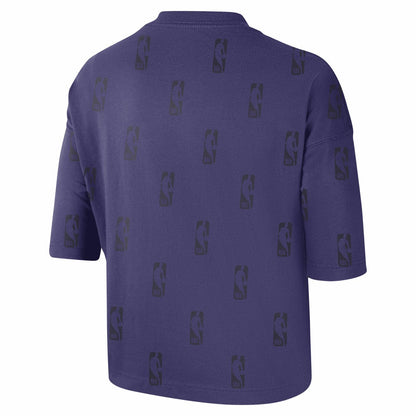 Phoenix Suns Women's Allover NBA Logo Boxy T-Shirt - Purple | Nike outlet