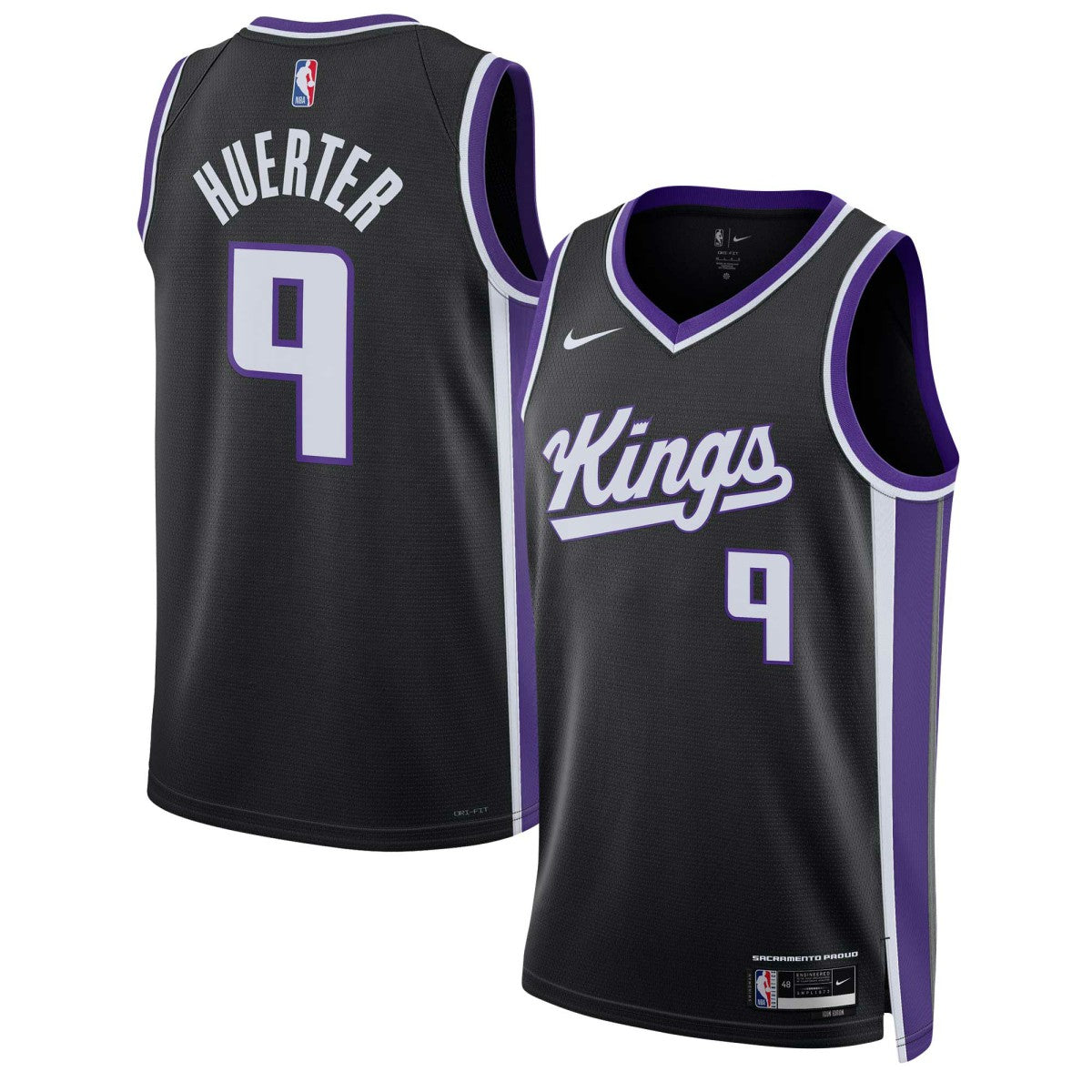Kevin Huerter Sacramento Kings Unisex Swingman Jersey - Icon Edition - Black | Nike outlet
