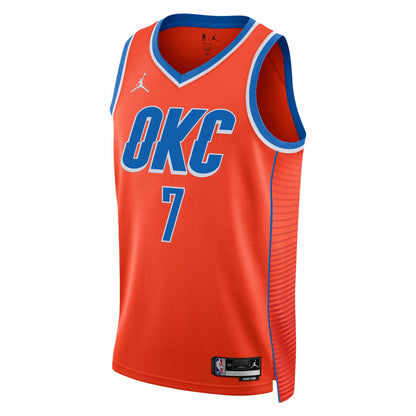 Chet Holmgren Oklahoma City Thunder Jordan Brand Unisex Swingman Jersey - Statement Edition - Orange for sale