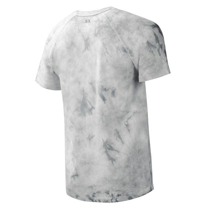 Las Vegas Raiders MSX by Michael Strahan Resolution Tie-Dye Raglan T-Shirt - Gray sale