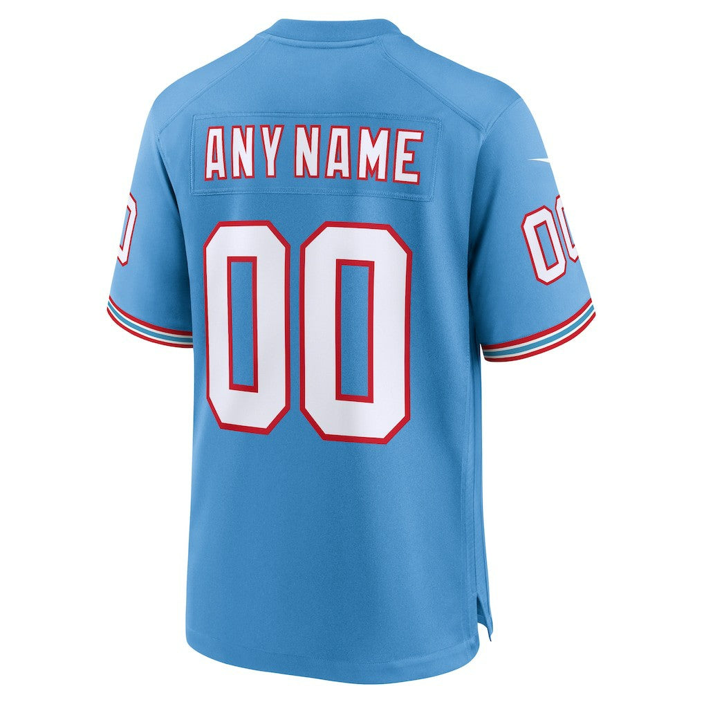 Tennessee Titans Oilers Throwback Custom Game Jersey - Light Blue | Nike discount