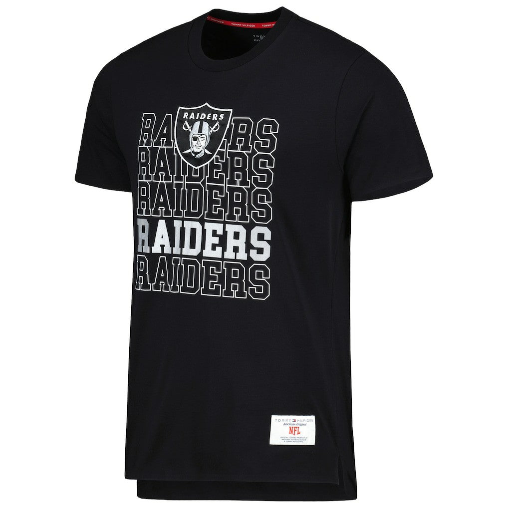 Las Vegas Raiders Tommy Hilfiger Liam T-Shirt - Black outlet