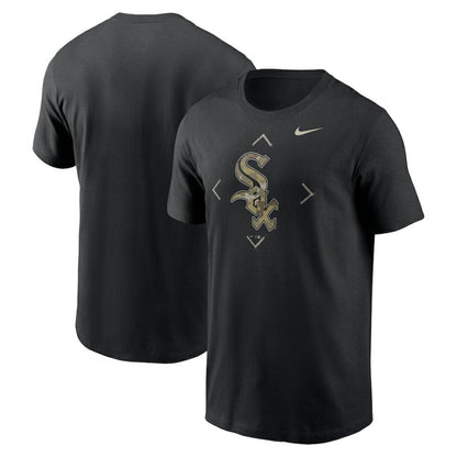 Chicago White Sox Camo Logo T-Shirt - Black | Nike
