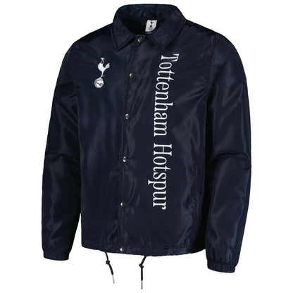 Tottenham Hotspur Coaches Full-Snap Jacket - Navy shop