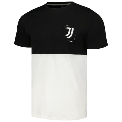 Juventus Block West T-Shirt - Black/White cheap