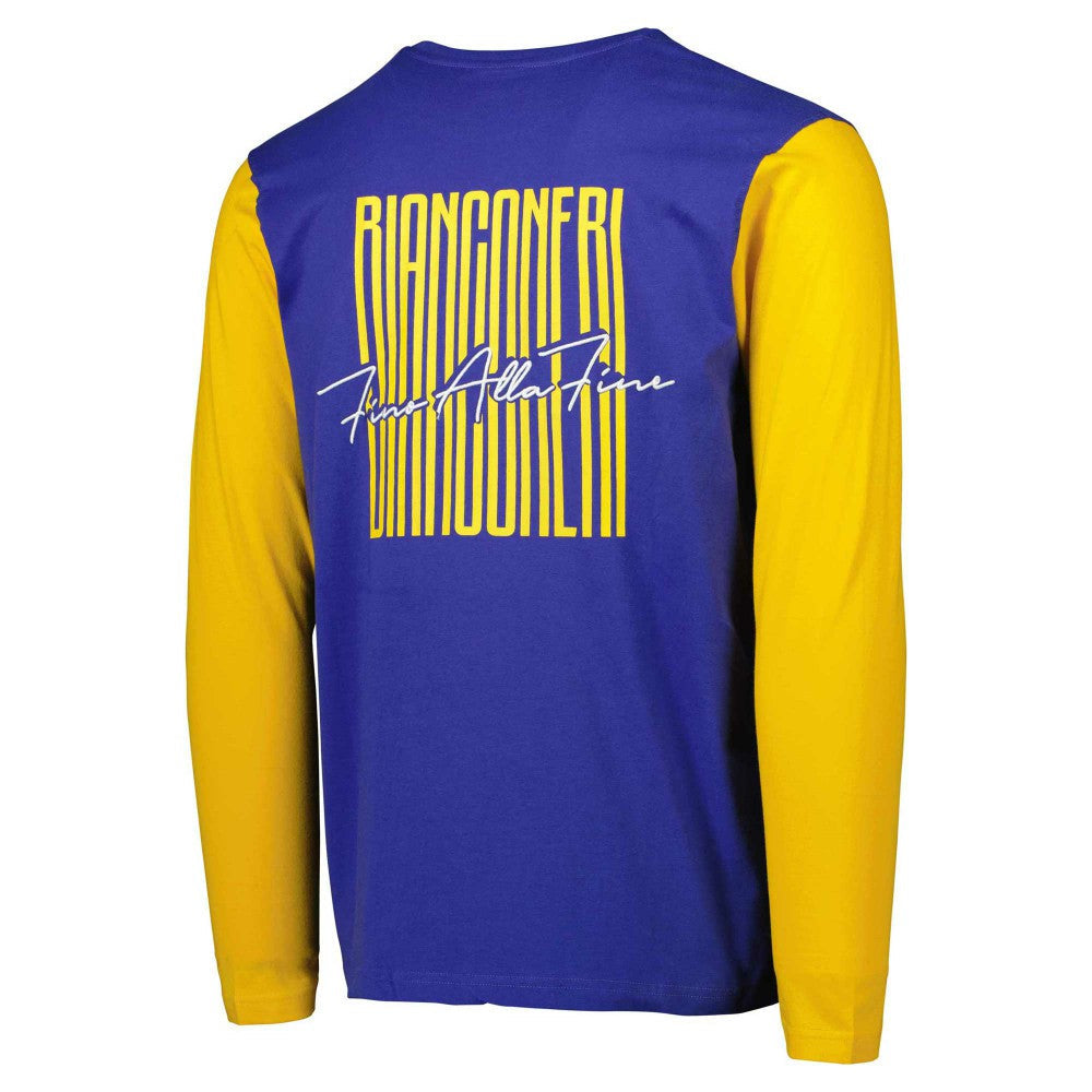 Juventus Blocked Long Sleeve T-Shirt - Blue/Yellow for sale