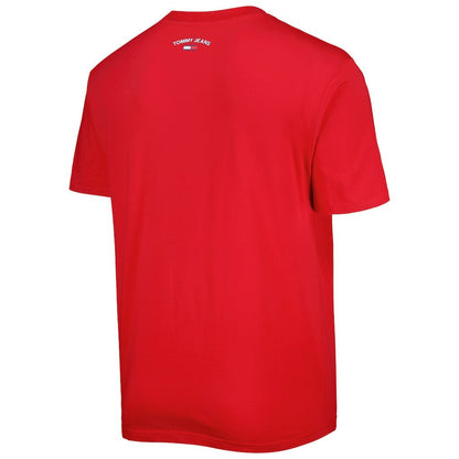 Houston Rockets Tommy Jeans Mel Varsity T-Shirt - Red cheap