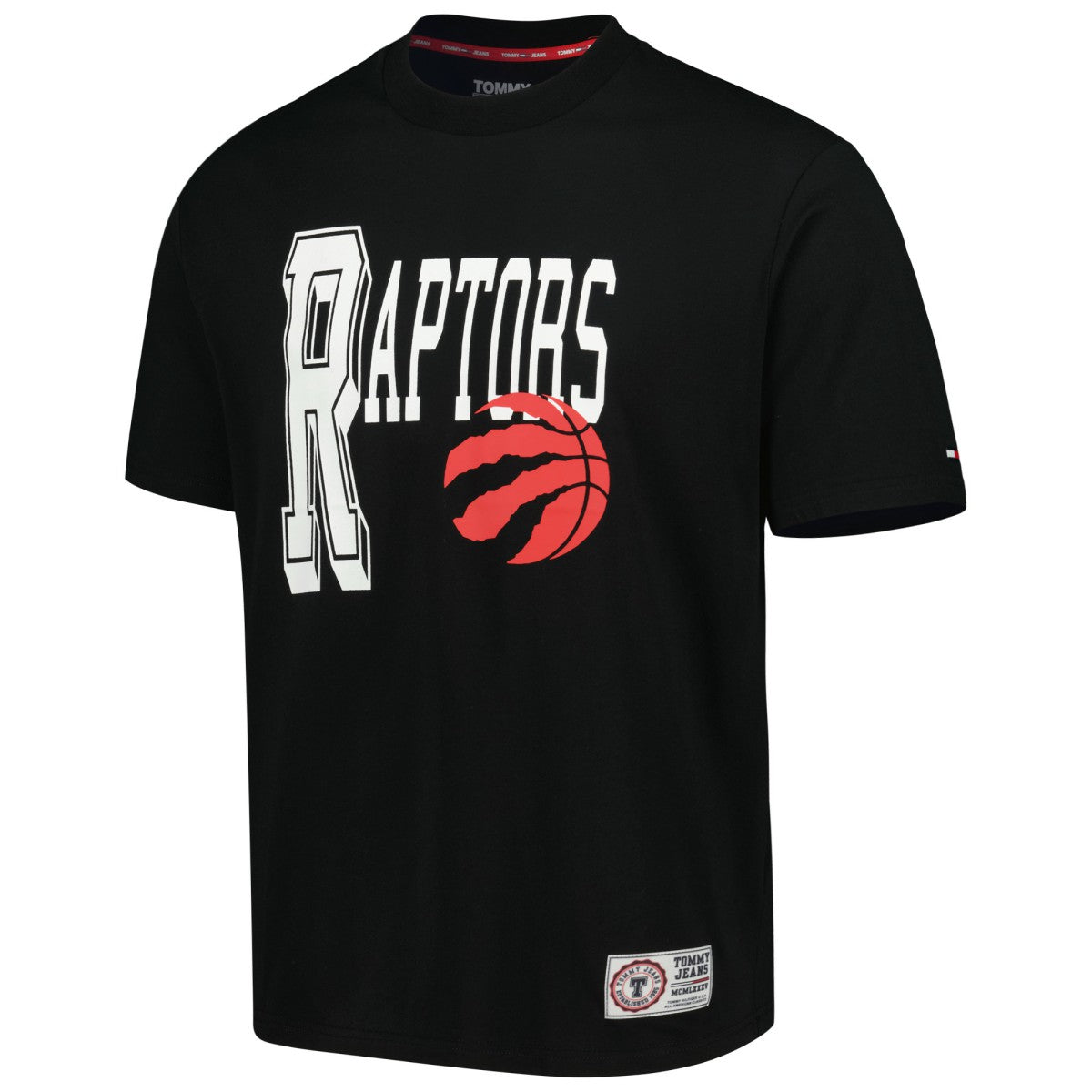 Toronto Raptors Tommy Jeans Mel Varsity T-Shirt - Black shop