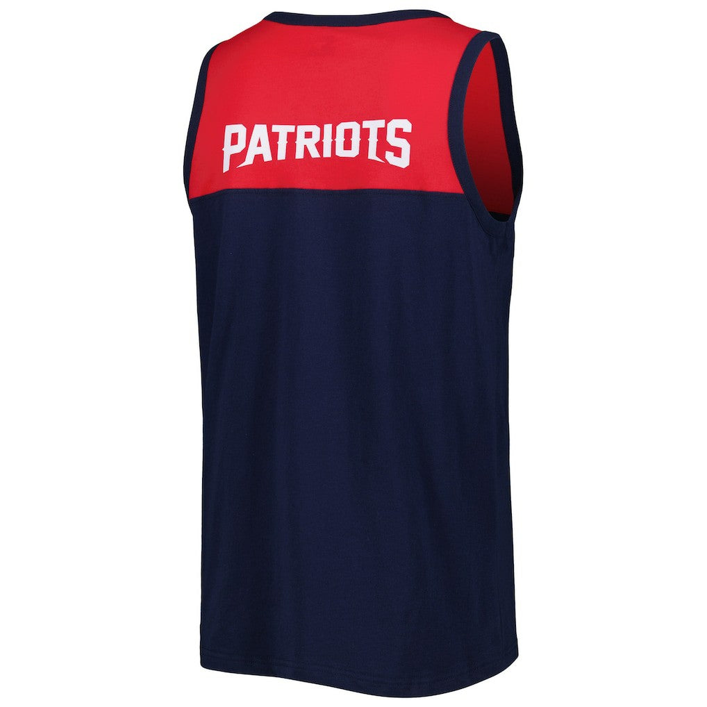 New England Patriots Starter Logo Touchdown Fashion Tank Top - Navy/Red online