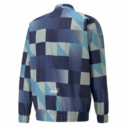 Manchester City 2022/23 Pre-Match Full-Zip Jacket - Navy/Gray | Puma on sale