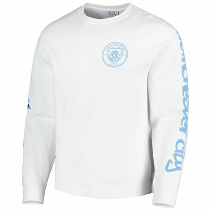 Manchester City Graffiti Pullover Sweatshirt - White discount
