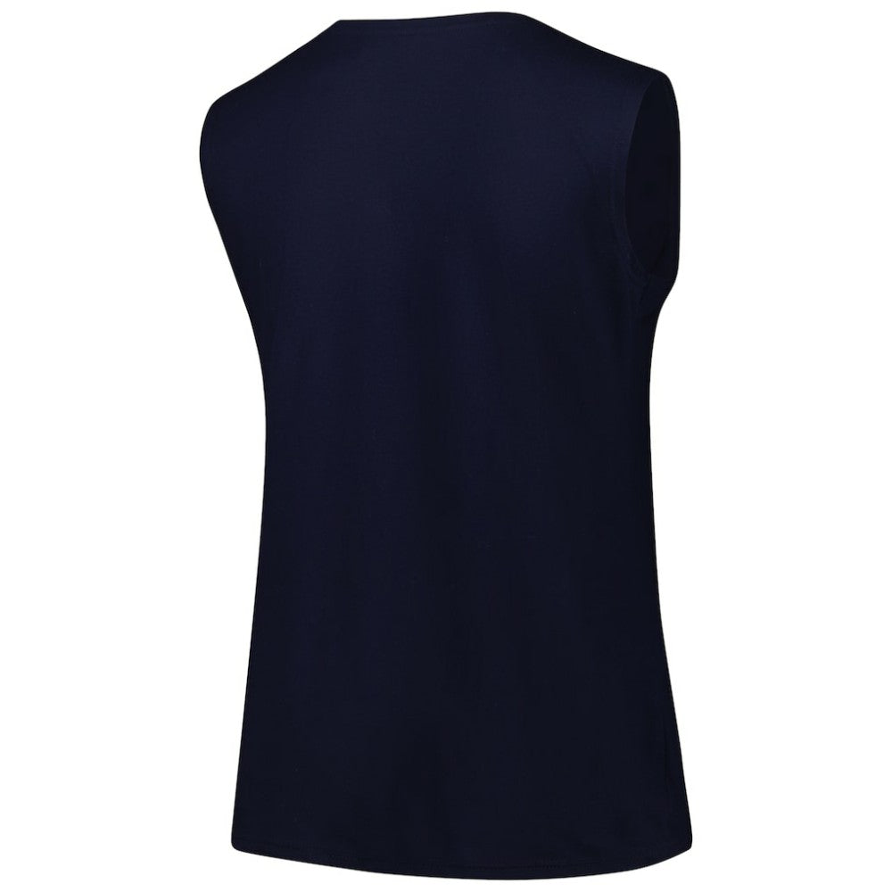 Atlanta Braves Profile Women's Plus Size Tank Top - Navy