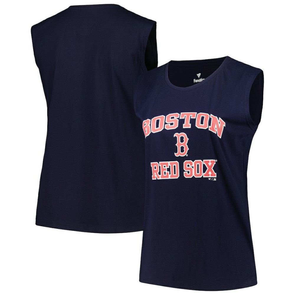 Boston Red Sox Profile Women's Plus Size Tank Top - Navy