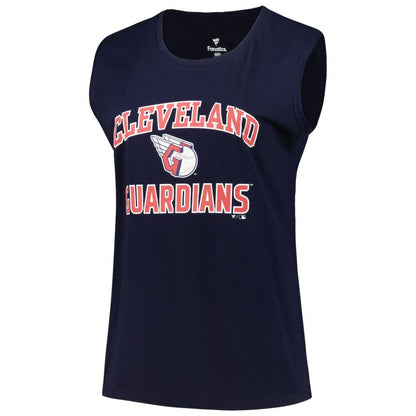 Cleveland Guardians Profile Women's Plus Size Tank Top - Navy