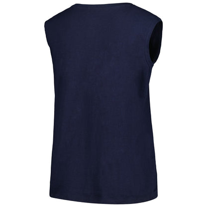 Houston Astros Profile Women's Plus Size Tank Top - Navy