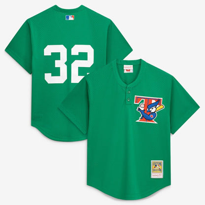 Roy Halladay Toronto Blue Jays Authentic Batting Practice Jersey - Green | Mitchell & Ness