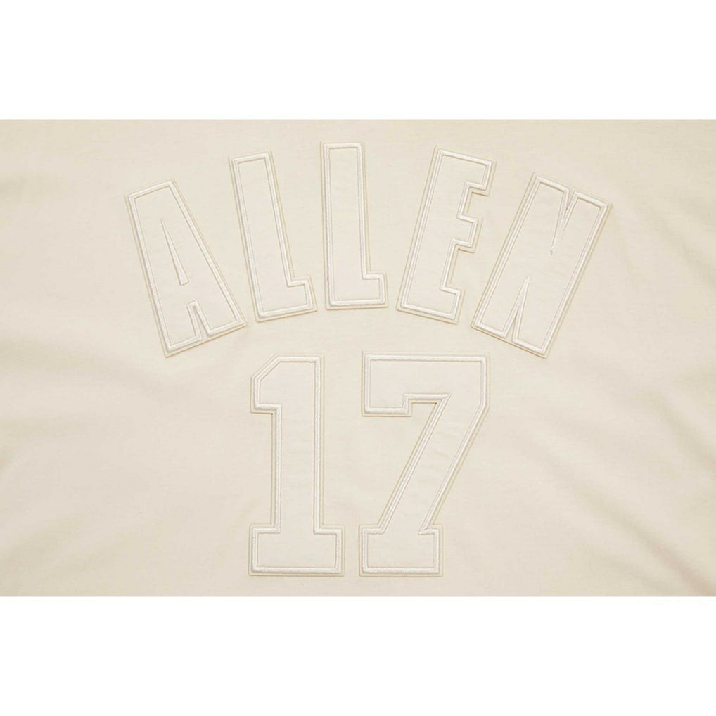 Josh Allen Buffalo Bills Player Name & Number Neutral Short Sleeve Pullover Hoodie - Oatmeal sale
