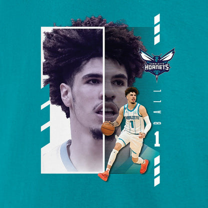 LaMelo Ball Charlotte Hornets Jump Pass T-Shirt - Aqua sale